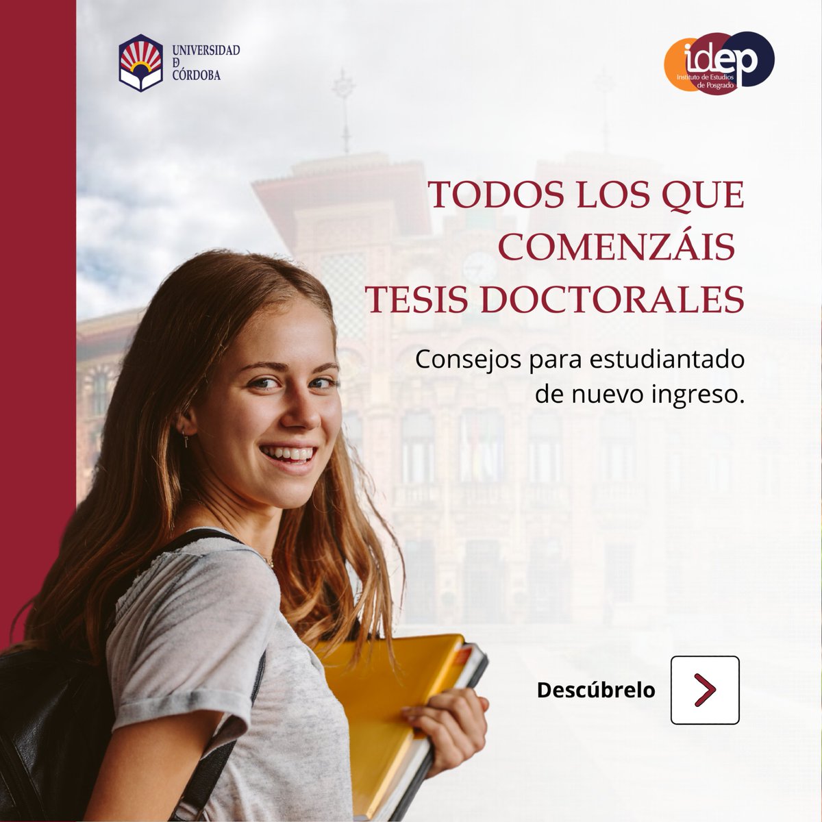 ucoidep's tweet photo. 📚 Consejos para tu Tesis Doctoral 📚

Elige un tema apasionante
Define un plan.
Investiga a fondo.
Encuentra un buen mentor.
Organiza tu tiempo.
Desarrolla una metodología clara.
Revisa regularmente.
Cuida tu salud.
Participa en la comunidad académica.
Revisa y perfecciona. https://t.co/6L6zRRZqAl