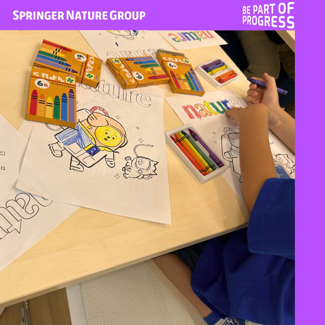 SpringerNature's tweet photo. 🌟 On August 1, Springer Nature Japan hosted a fun-filled Family Day in our Tokyo office! The event gave everyone a chance to explore what we do at Springer Nature and how the publishing process works. 🎨👩‍🔬 

#LifeAtSpringerNature #BePartOfProgress https://t.co/rTcZiYTLOd