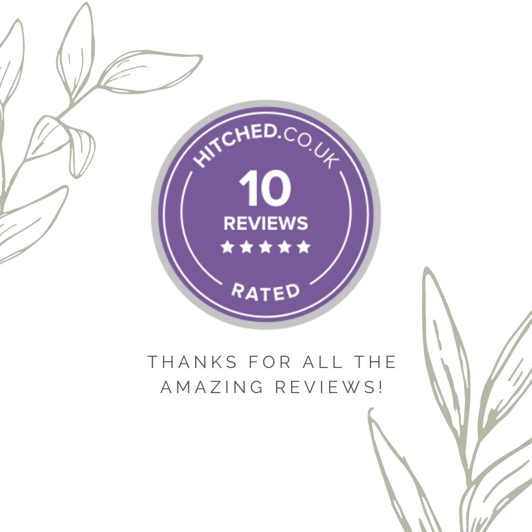 I'm up to 10 glowing reviews from wedding couples on @hitchedcouk ! ⭐

Every review means the world to me and shows how much your wedding photos mean to you while helping couples preparing to book see what the experience is like. 

#FeelingBlessed #Hitcheduk #weddingphotography