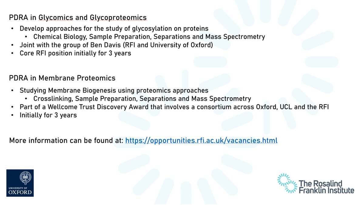 We are growing - basic information below.  Happy to chat about these positions.  opportunities.rfi.ac.uk/vacancies.html