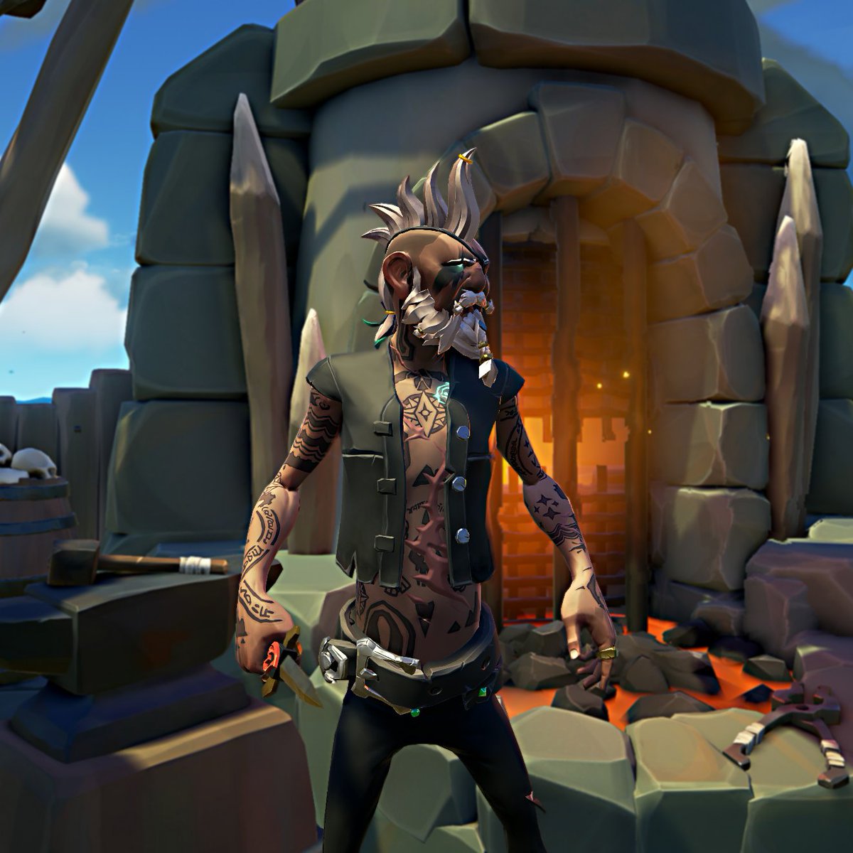 MarkuTeH (@immarkuteh) on Twitter photo A hot day for forging weapons!! 🤣
I hope you have a good start to the week!! 💛
#BeMorePirate
#SeaOfThieves <a href="/SeaOfThieves/">Sea of Thieves</a> A hot day for forging weapons!! 🤣
I hope you have a good start to the week!! 💛
#BeMorePirate
#SeaOfThieves <a href="/SeaOfThieves/">Sea of Thieves</a>