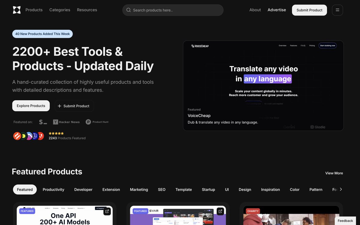 brooksy4503's tweet image. Discover 2000+ hand-curated tools with @webcurate ! 🎯

Whether you’re a creator, solopreneur, or developer, this platform simplifies finding top resources in productivity, AI, design, and more—saving you time with detailed descriptions &amp;amp; reviews. 💡 #WebTools #CreatorEconomy…