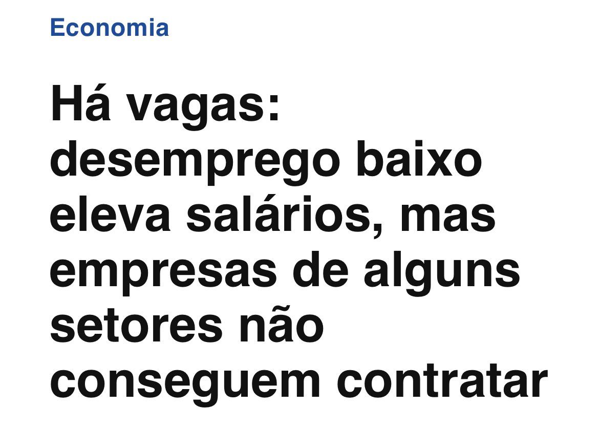 O empresário entrevistado por O Globo realmente acha que um cidadão prefere ganhar cerca de R$ 600 e viver de bico do que estar empregado num lugar que o remunere de forma digna. É difícil mesmo falar de indicadores econômicos quando se naturaliza isso aqui.

E vale a observação:
