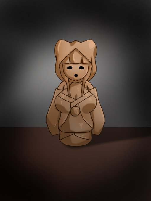 太古の昔に作られたとされる撫子狐のハニワ
#撫子狐 #撫子狐戯画︎ 