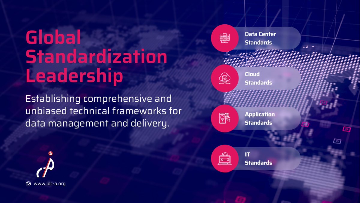 IDCAorg's tweet image. Setting the right technical standards that are both dynamic, open, and to-the-point, can help deliver consistency, solidify universal adoption, and benchmarking for excellence to eliminate risks and avoid technical gaps.

#datacenterstandard #cloudstandard #ITstandard #IDCA