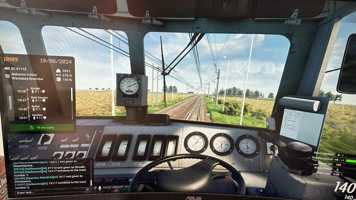 Champs707007's tweet photo. Storming run so far, nearly 20 early! #Simrail https://t.co/sbHprwTWYd