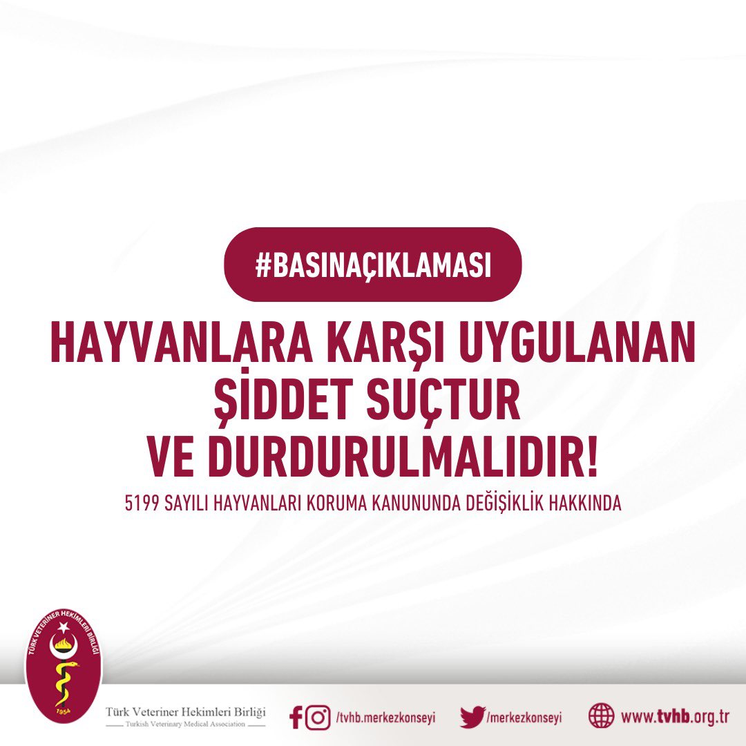 #YasayıGeriÇek

2004 yılında yürürlüğe giren 5199 sayılı Hayvanları Koruma Kanunu ile bu tarihe kadar sokaklarda itlaf edilen ve hedef gösterilen sahipsiz hayvanlar 2004 yılından itibaren yasa ile korunmaya başlanmıştır. Hayvanların varlıklarının, yaşamlarının ve haklarının