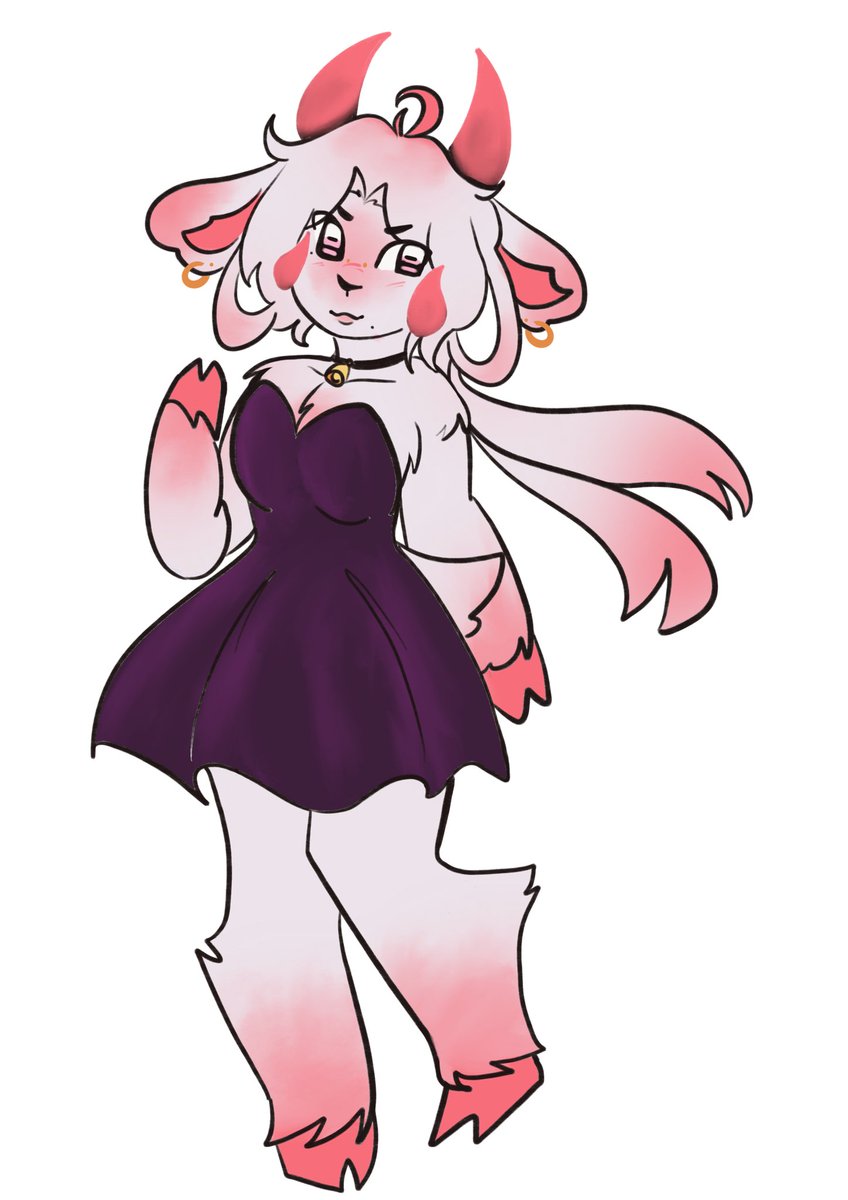 Fursona update.. Lychee Lamb! 🐏💕