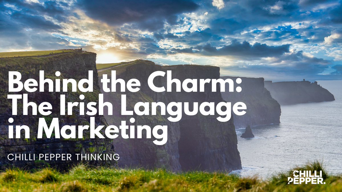To mark National Heritage Week, we share some of our favourite Irish language campaigns by some of Ireland’s most iconic brands.

#NationalHeritageWeek2024 #Gaeilge #IrishLanguage #Article #ChilliPepperThinking
