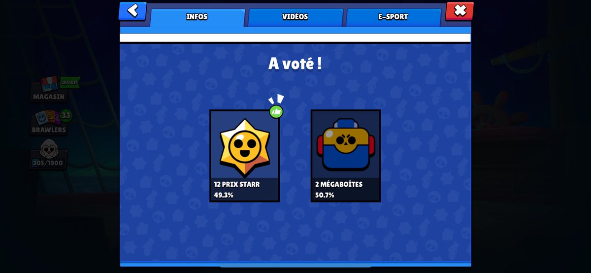 marion_mft's tweet photo. #BoxVsDrops #BrawlStars les gars allez voter c’est super importent pour gagner des super prix stars ☺️ https://t.co/zp382H3LI4