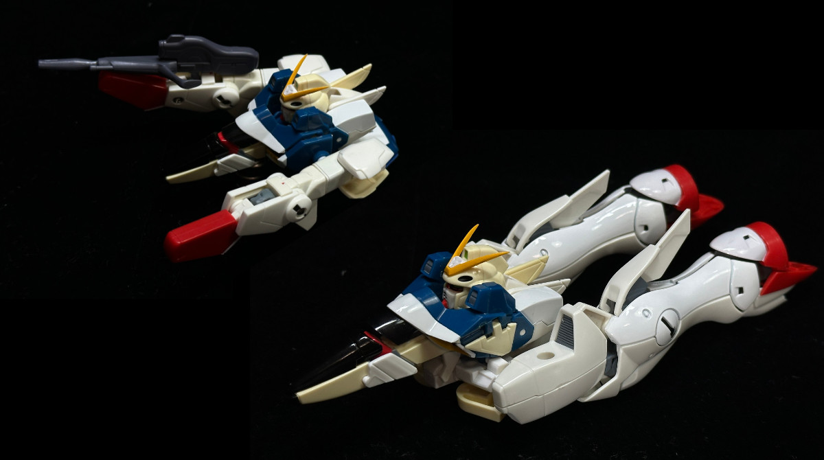 完全変形 Vガンダム。だいたいHGサイズなのに、ただでさえ変形物の 