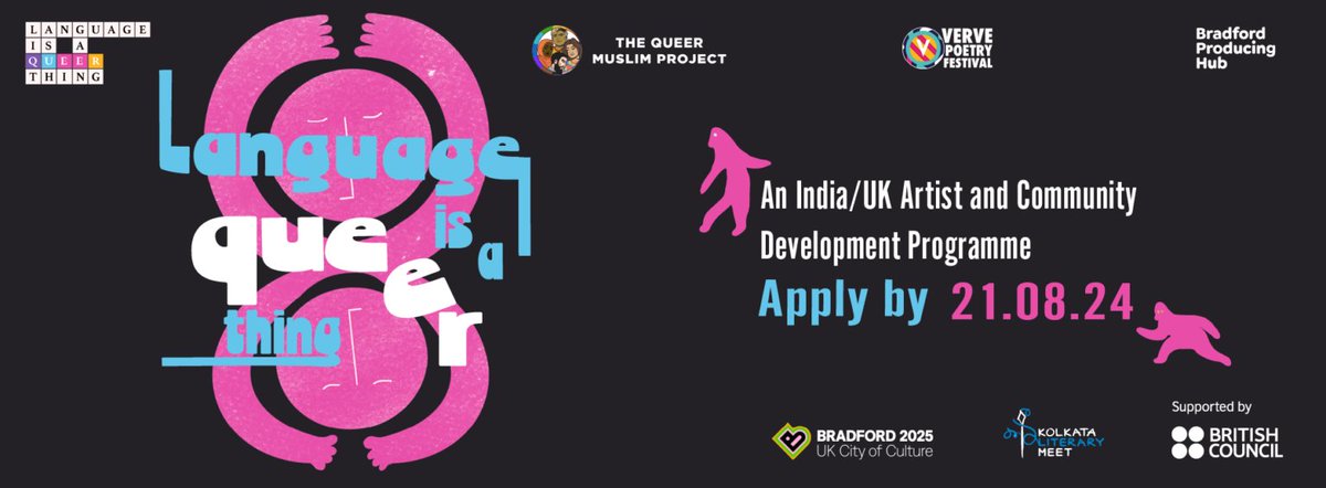 Bradford Producing Hub (@bdproducinghub) on Twitter photo 🏳️🌈 LGBTQIA+ spoken word artists, don't miss this amazing opportunity!
We've partnered with <a href="/tqmp_india/">The Queer Muslim Project</a> to ensure at least one Bradford artist is on the programme, which includes an all-expenses paid trip to India!
tqmp.in/liaqt2024/
Apply by Weds 21 August, 7.25 UK time 🏳️🌈 LGBTQIA+ spoken word artists, don't miss this amazing opportunity!
We've partnered with <a href="/tqmp_india/">The Queer Muslim Project</a> to ensure at least one Bradford artist is on the programme, which includes an all-expenses paid trip to India!
tqmp.in/liaqt2024/
Apply by Weds 21 August, 7.25 UK time