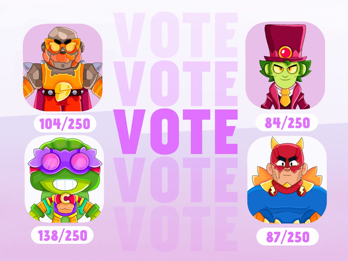 5 Voting Day⚡

If you like my skins, please vote!! 

Link: make.supercell.com/en/user/ax22gg…

#BrawlStars #SupercellMake #BrawlStarsArt