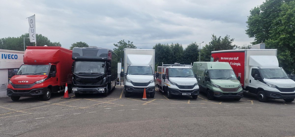 We can never say that it is "just another day in the office" here at <a href="/HaynesTrucks/">Haynes Trucks</a> 
Take a look at this photo that we have taken of our handover area - just a small array of the many different bodies that can be built on the different <a href="/IVECO/">IVECO</a>  chassis' that are available !
#iveco