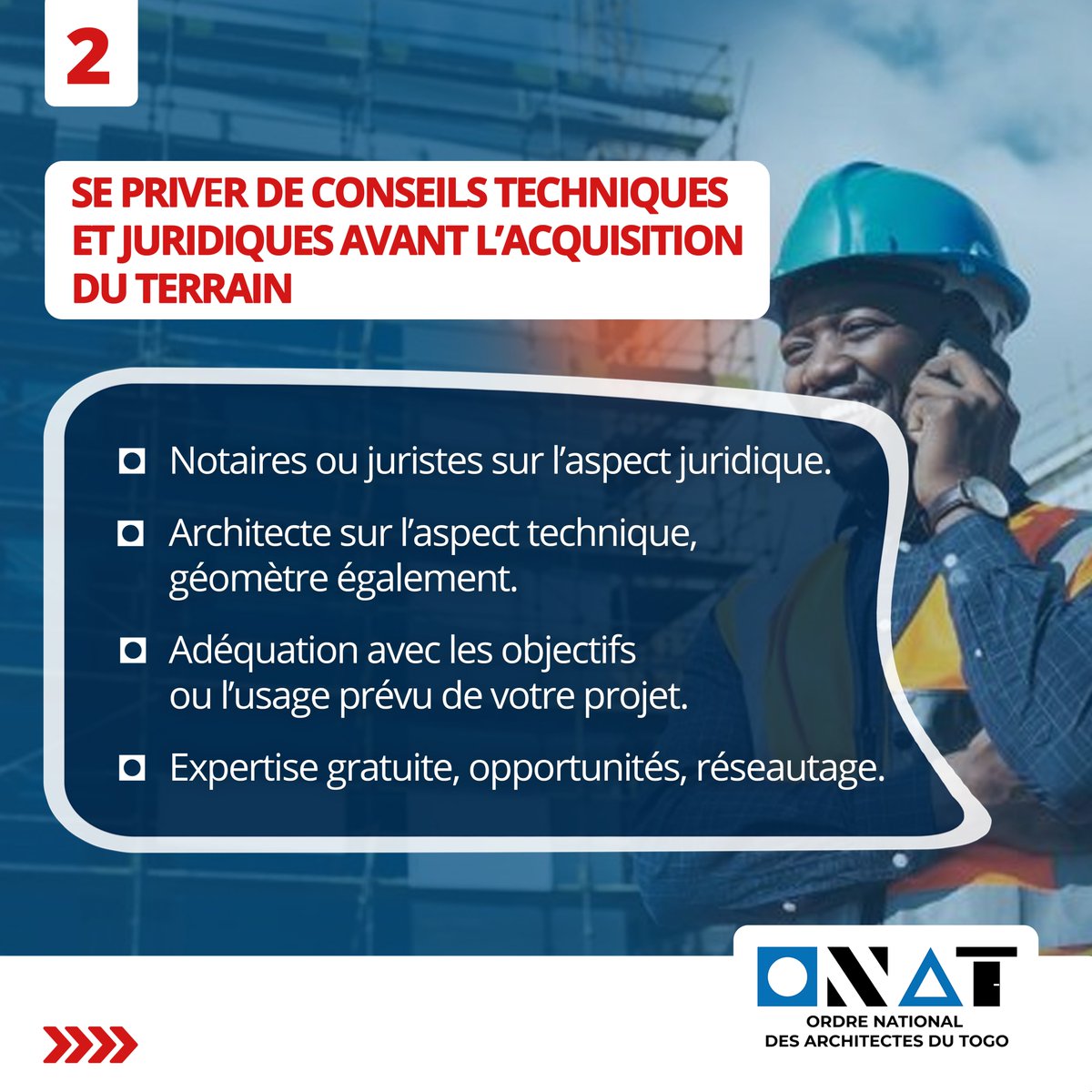 OnatTogo's tweet photo. Bonjour chers tous,

En espérant que vous vous portez bien,
Nous partageons ces informations avec vous et vous rappelons qu'il est crucial de faire appel aux services d'architectes qualifiés pour tout projet de construction.
... https://t.co/fgSMTsDZjA