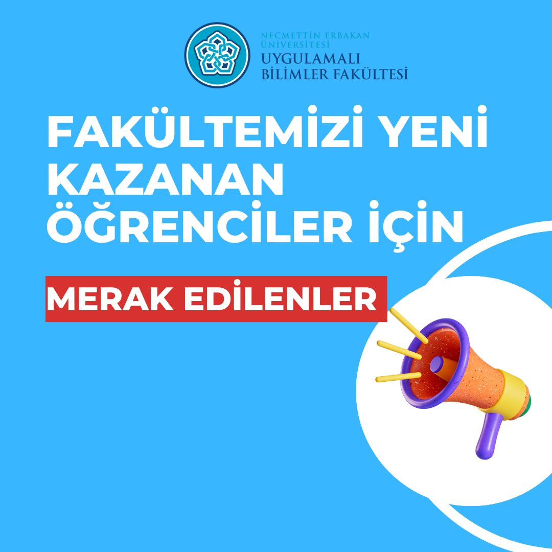 ubf_neu's tweet photo. Yeni Kazanan Öğrencilerimiz için Merak Edilenler #NecmettinErbakanÜniversitesi #neusbbf #neüsbbf #sbbf #NEÜ #YeniKayıt #MerakEdilenler
@NEUniversitesi @CemZorlu @ugradiguzel https://t.co/fSgyNnjeig
