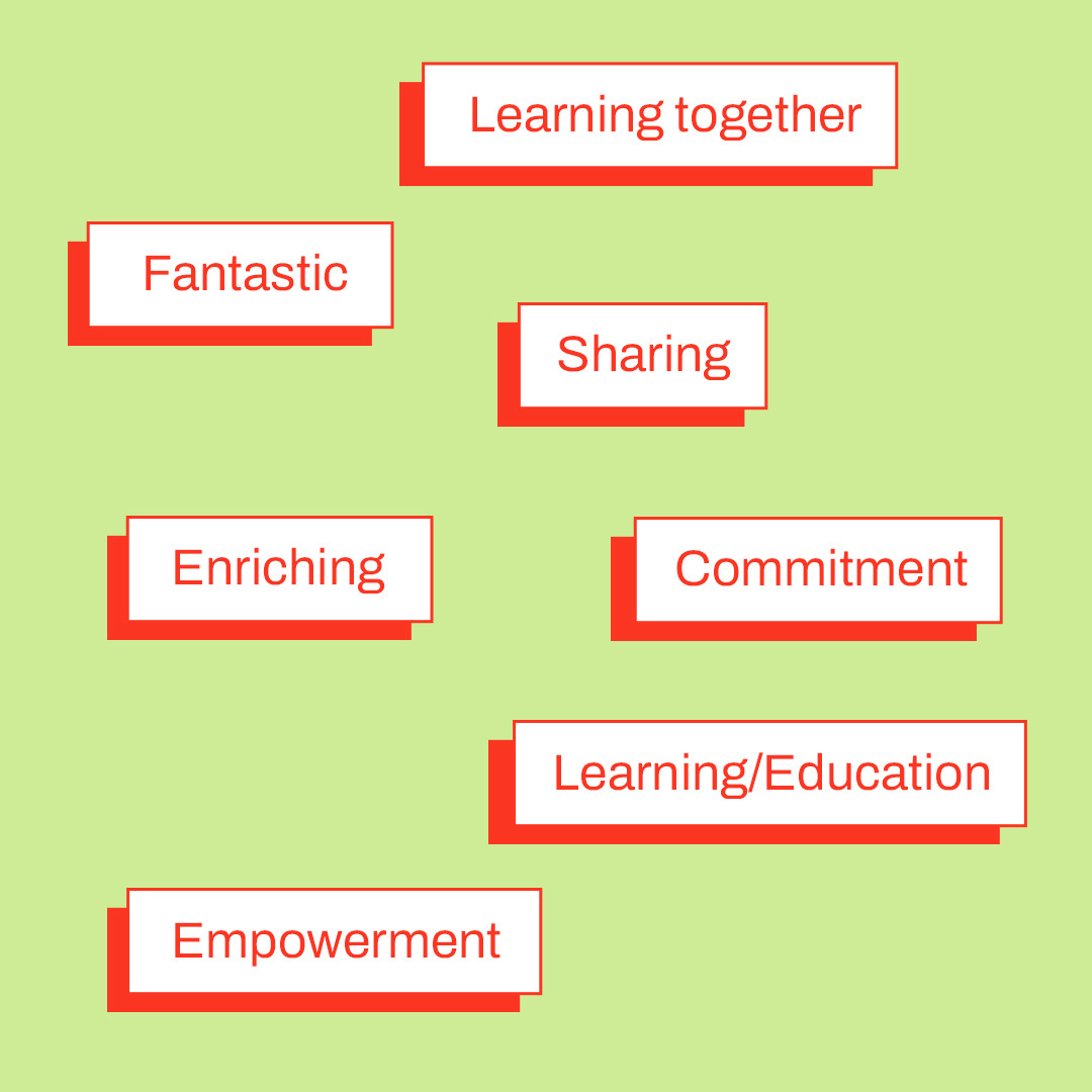 PWITech's tweet photo. We asked our mentees to describe our mentorship program in one word… and their responses truly warmed our hearts! 💙
#PortugueseWomenInTech #pwit #EmpoweringGirlsInTech
#WomenInTech #EmpowerTechWomen #DiversityInTech https://t.co/IfRUFWRu6Z