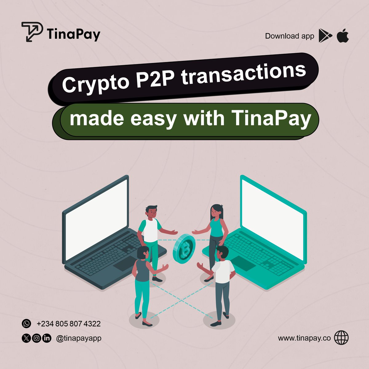 TinaPayapp's tweet image. Enjoy seamless Crypto P2P transactions with Tinapay. From buying to selling your crypto assets, we've got you covered. 

#SeamlessExperience #Tinapay #Crypto #Monday #Trending