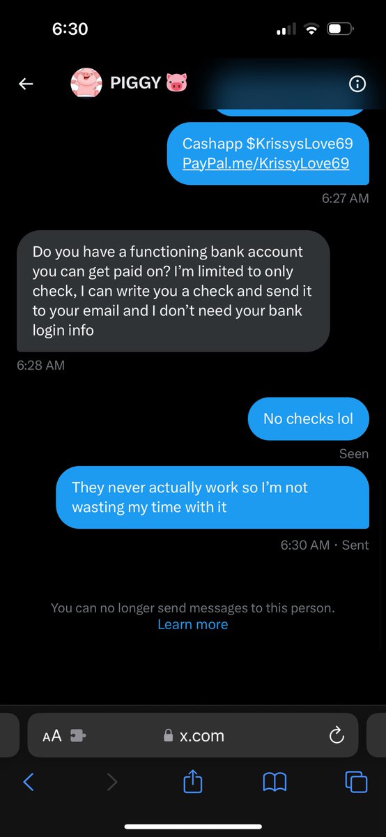 Is anyone real anymore ????
I literally get messages like this all the time ! No im not taking your fake checks !!!