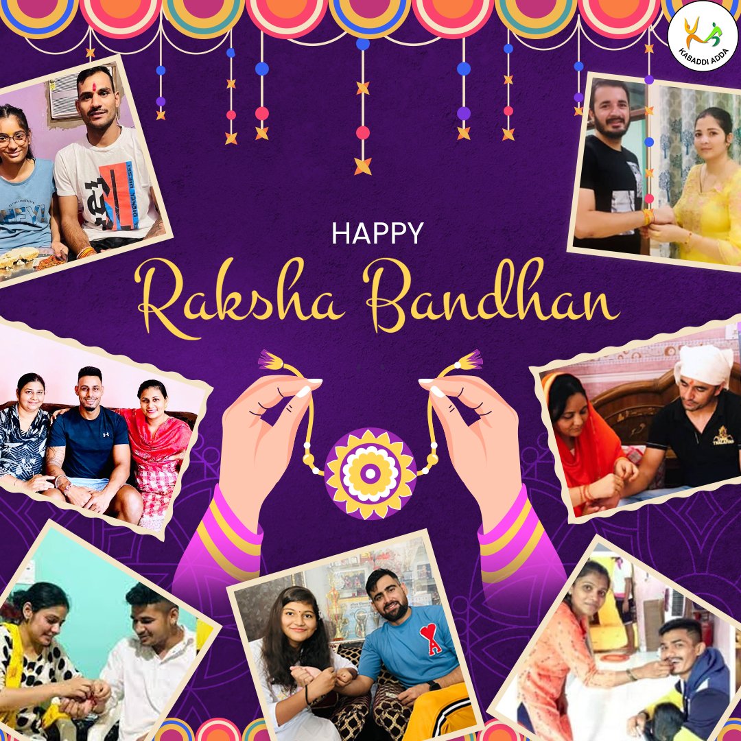 KabaddiAdda's tweet photo. Happy Rakshabandhan to all Kabaddi stars

#kabaddinews
#kabaddimoments
#kabaddiupdates
#kabaddivideo
#kabaddiplayers
#rakshabandhan https://t.co/pI7bnByUg3