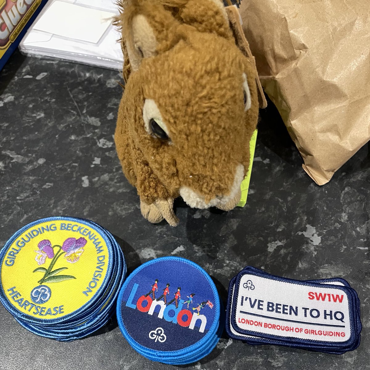 Little Red has been sorting badges again!

#girlguiding