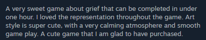 Discount still ongoing!!

We're chuffed to have received this lovely Steam review yesterday!🥰