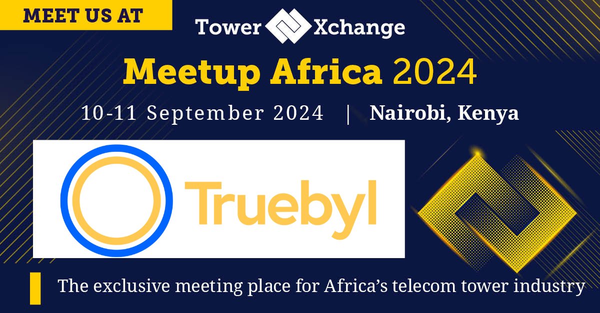truebyl's tweet photo. Truebyl is thrilled to sponsor the Premium Lounge at #TowerXchange Africa Meetup 2024 in Nairobi! Join us on Sep 10-11 at Kenyatta International Conference Centre to discuss tower sharing, 5G, and more. Let’s explore new opportunities together! 🌍📡 

#Telecom #Towerco #Truebyl https://t.co/a8ugRBN562