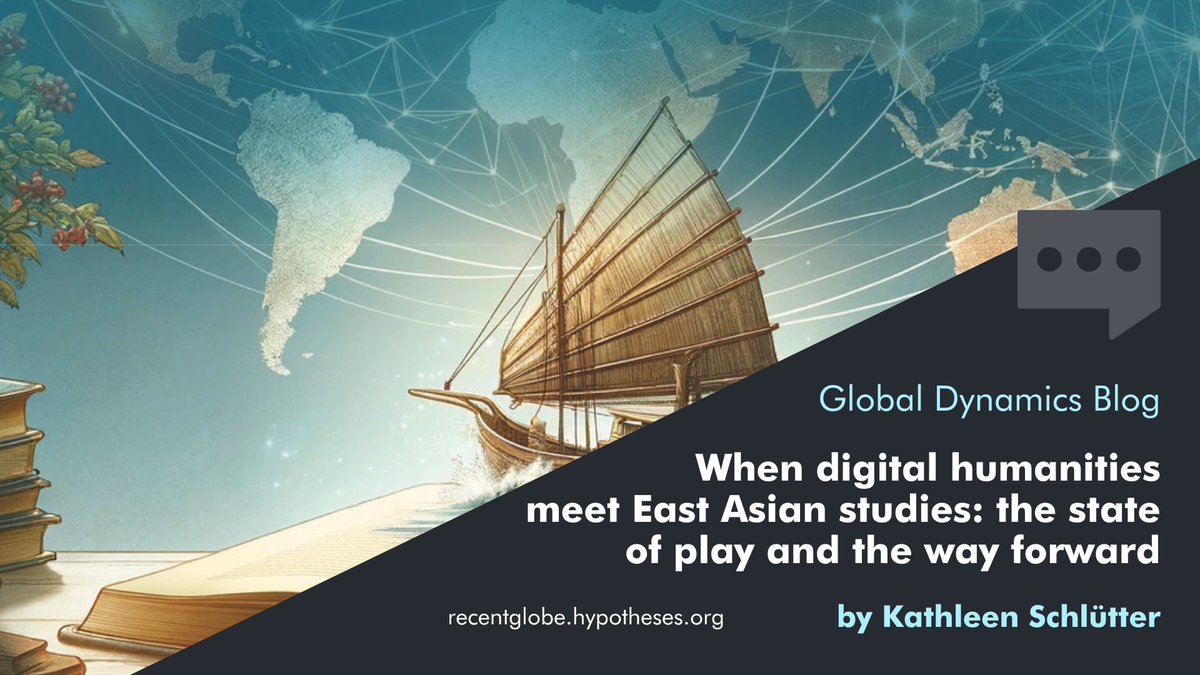 Leipzig Research Centre Global Dynamics (@recentglobe) on Twitter photo New on our blog: <a href="/KSchluetter/">Kathleen Schlütter @kschluetter@nfdi.social</a> reflects on the "Charting the European D-SEA" conference in Berlin. Explore how #DigitalHumanities are shaping East Asian studies and what this means for the future of area studies and interdisciplinary research.
📄➡️recentglobe.hypotheses.org/3072 New on our blog: <a href="/KSchluetter/">Kathleen Schlütter @kschluetter@nfdi.social</a> reflects on the "Charting the European D-SEA" conference in Berlin. Explore how #DigitalHumanities are shaping East Asian studies and what this means for the future of area studies and interdisciplinary research.
📄➡️recentglobe.hypotheses.org/3072