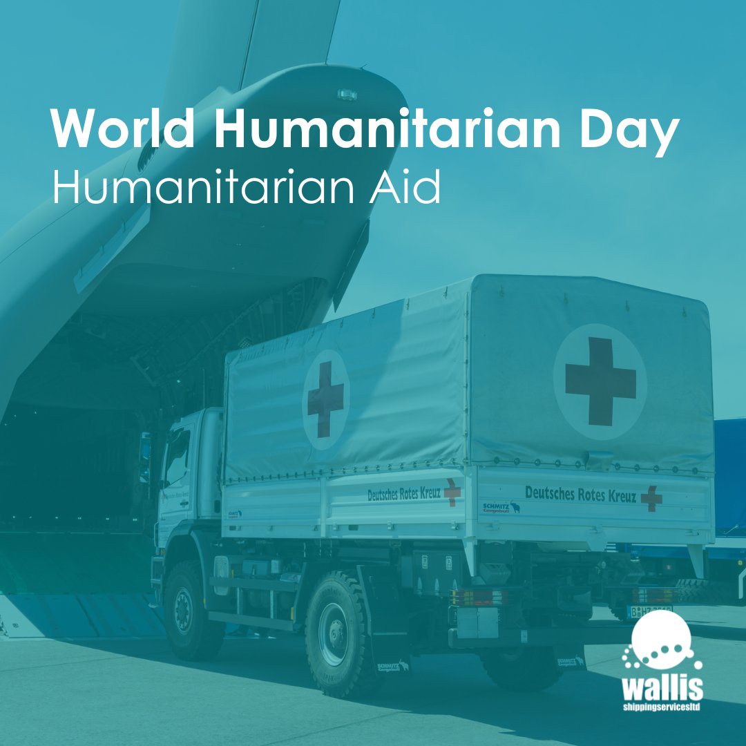 WallisShipping's tweet photo. Today, we honour the incredible efforts of humanitarian workers around the world who risk their lives to help those in need.

We are proud to play our part in supporting these efforts by delivering emergency aid and transporting medical supplies.

#WorldHumanitarianDay https://t.co/cKFtQkw55f