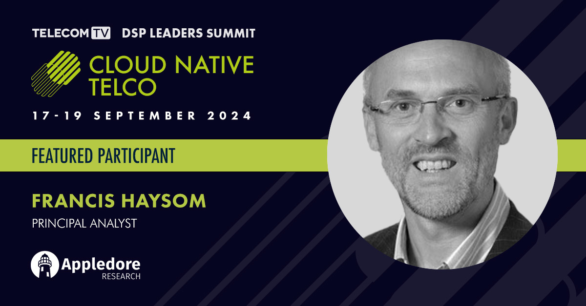 TelecomTV (@telecomtv) on Twitter photo We’re delighted to welcome back Francis Haysom, Principal Analyst at <a href="/AppledoreVision/">Appledore Research</a>, as a speaker at this year’s Cloud Native Telco Summit to discuss the latest cloud-oriented strategies & more ☞ Find out more on TelecomTV: telecomtv.com/content/cloud-… #DSPLWF24 #DSPLeaders We’re delighted to welcome back Francis Haysom, Principal Analyst at <a href="/AppledoreVision/">Appledore Research</a>, as a speaker at this year’s Cloud Native Telco Summit to discuss the latest cloud-oriented strategies & more ☞ Find out more on TelecomTV: telecomtv.com/content/cloud-… #DSPLWF24 #DSPLeaders