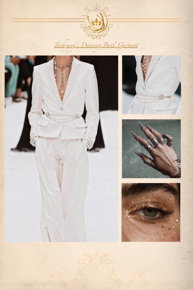 Plumiemie's tweet photo. Greetings, it is I, The-Lady-Who-May-Not-Survive-Vanae's-Leader's-Wrath-If-She-Does-Not-Exhibit-His-Prince's-Beauty, here are Taehyung and Jungkook's outfits 

First, their outfit for the dancing ball✨ https://t.co/QBVfOKOaCX