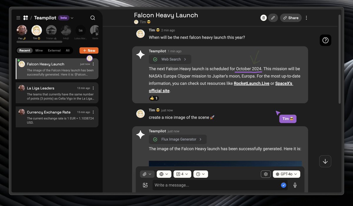Teampilot AI - AI Workspace for Enterprises tweet media