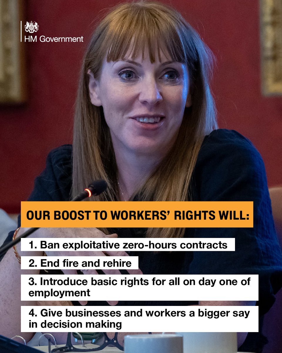 We are delivering the biggest upgrade to rights at work for a generation and we will Make Work Pay. 

How? Learn more here 👇  gov.uk/government/new…