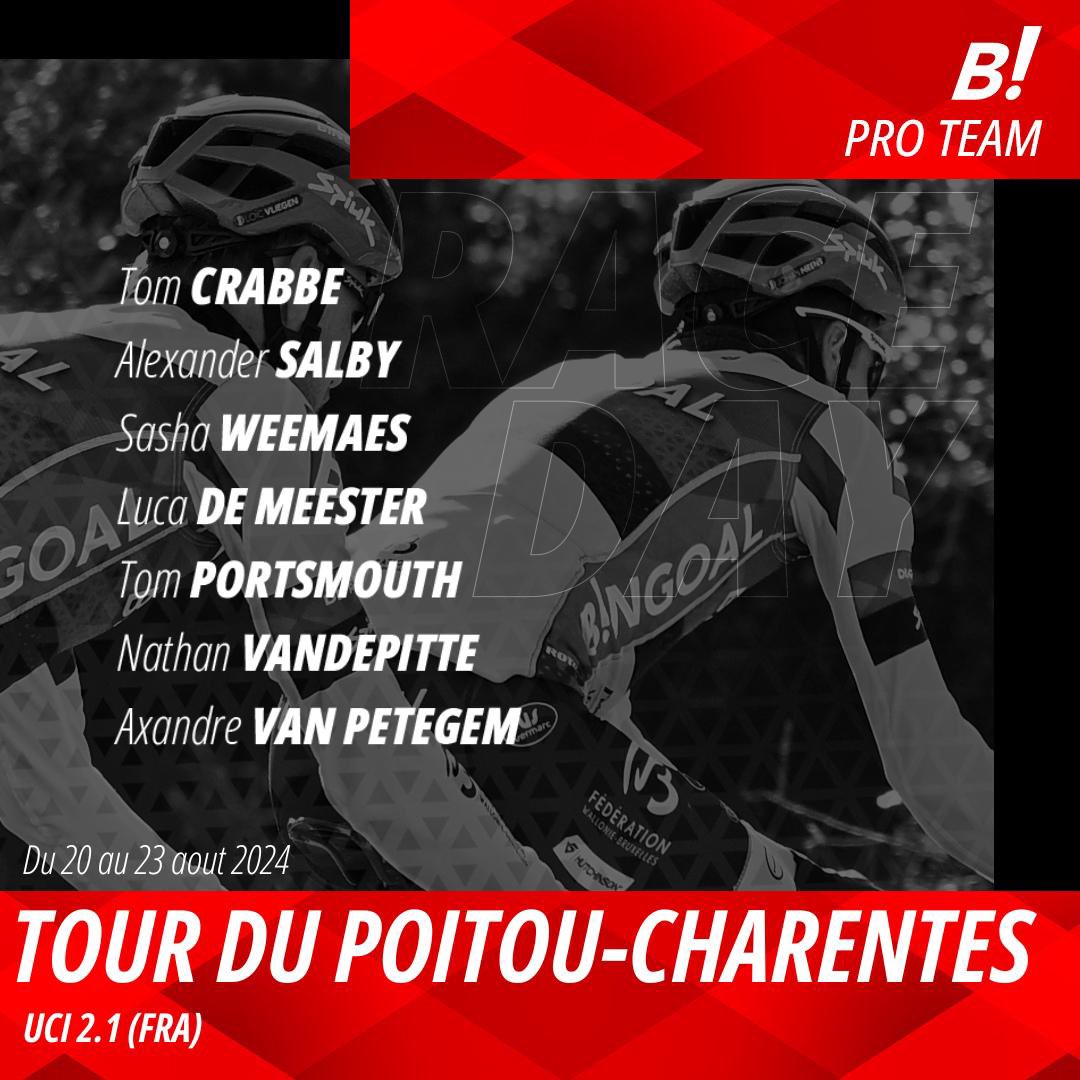 Wagner-Bazin-WB (@wagnerbazinwb) on Twitter photo 🇫🇷 #TPC2024
Sélection pour le @TourPoitouChtes (2. 1)
🗓️ 20-23/08
🇧🇪 Tom Crabbe (Dvlpt)
🇩🇰 <a href="/AlexanderSalby/">Alexander Salby</a>
🇧🇪 <a href="/sashaweemaes/">sasha weemaes</a>
🇧🇪 <a href="/demeester_luca/">Luca De Meester</a>
🇬🇧 @thomportsmouth
🇫🇷 <a href="/vdp_nathan/">Vandepitte Nathan</a>
🇧🇪 Axandre van Petegem (st.)
ℹ️ wbca.be/course/tour-po…
#bingoalwb 🇫🇷 #TPC2024
Sélection pour le @TourPoitouChtes (2. 1)
🗓️ 20-23/08
🇧🇪 Tom Crabbe (Dvlpt)
🇩🇰 <a href="/AlexanderSalby/">Alexander Salby</a>
🇧🇪 <a href="/sashaweemaes/">sasha weemaes</a>
🇧🇪 <a href="/demeester_luca/">Luca De Meester</a>
🇬🇧 @thomportsmouth
🇫🇷 <a href="/vdp_nathan/">Vandepitte Nathan</a>
🇧🇪 Axandre van Petegem (st.)
ℹ️ wbca.be/course/tour-po…
#bingoalwb