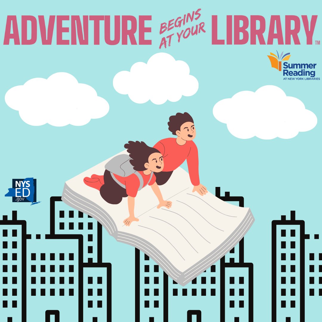 NYSEDNews's tweet image. How many books have you read this summer? Let us know in the comments! #SummerReading #LibraryAdventures #CSLPreads @NYSLibrary