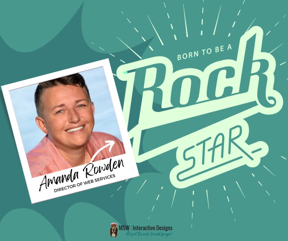 🎉🌟 Happy 5-Year Anniversary to our rock star, Amanda Rowden! 🌟🎉

Since August 19, 2019, Amanda has been the driving force behind our web services at MSW Interactive Designs. From killer designs to innovative solutions, she’s been the ultimate star player. Here’s to many more