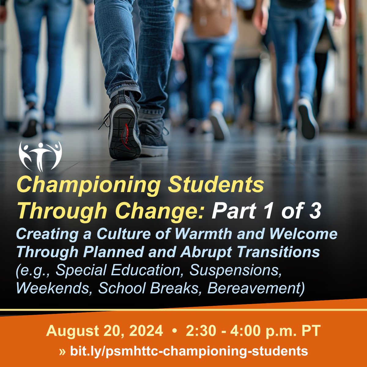 psmhttc's tweet image. 🌟 Join us TUESDAY for our 3-part series: Championing Students Through Change! 🌟 Supporting students through transitions after systems involvement, hospitalizations, &amp;amp; more.

➡️ Register: bit.ly/psmhttc-champi… 

#studentsuccess #transition #school #mentalhealth #youthadvocacy