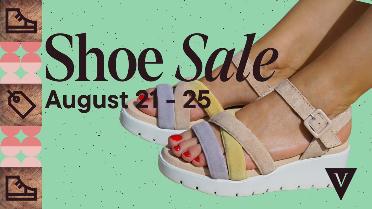 Back-to-school, fall activities, or just because—our Summer Shoe Sale has the perfect pair for you! 👟🛍️ Visit Quarks, Urban Trail, Hudson's Bay, and Blackwell Supply Co. from Aug 21-25 for amazing deals. Don't miss out! bit.ly/SVC_Summer_Sho…