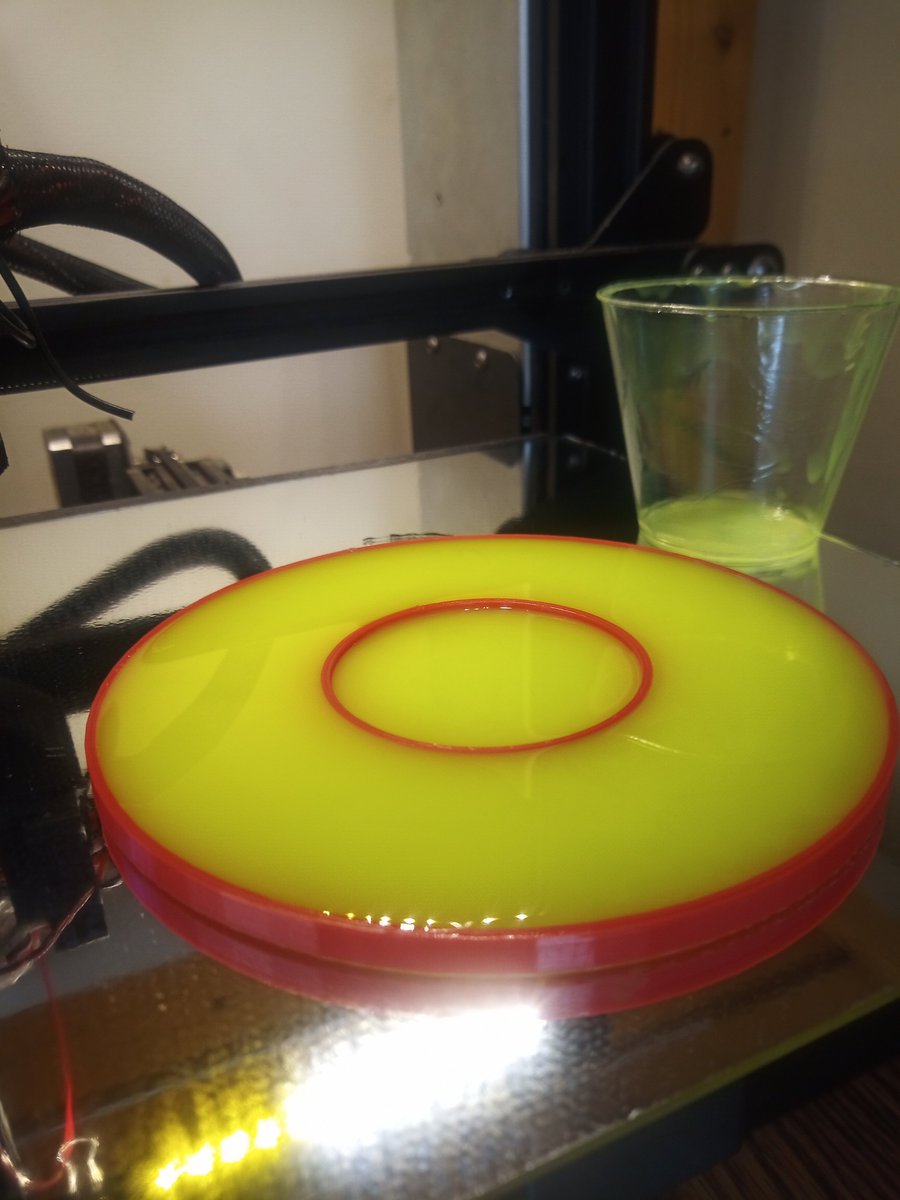 devtechcreats's tweet image. the prosses of making custom gaskets for a smaller vacuum chamber.