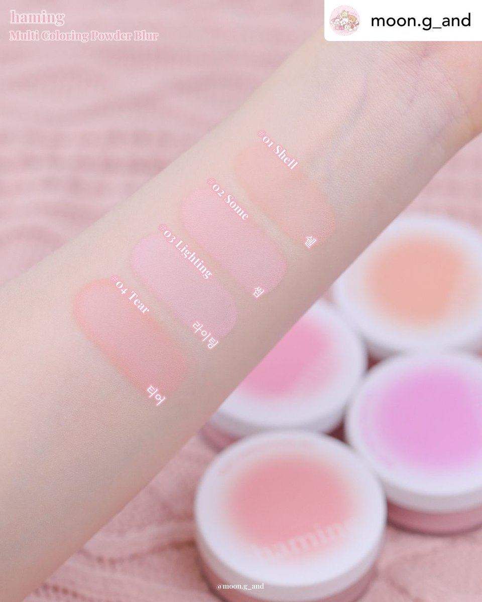 baboxshop's tweet photo. ˚。⋆୨୧˚ NEW&SALE #haming Multi coloring powder blur ˚。⋆୨୧˚
⊹ น้องเป็นแป้งฝุ่นมีสีนะคะ ใช้ได้ทั้งแก้มและตา แต่หลักๆก็คือใช้ปัดแก้มค่ะ ในกระปุกมีพัฟให้นะคะ มีให้เลือกทั้งหมด 4 สีค่ะ 🙌🏻
⊹ เหลือกระปุกละ 480.- (ส่งฟรีems)
🛒 ปิดรับ25/08/24 19:00น. (เป็นสินค้าพรีกดเว็บ) https://t.co/0kUlV2Yyqf