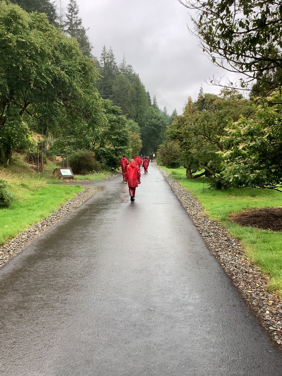 P7’s have arrived safely to Benmore. Despite the rain we’re having a fantastic time!