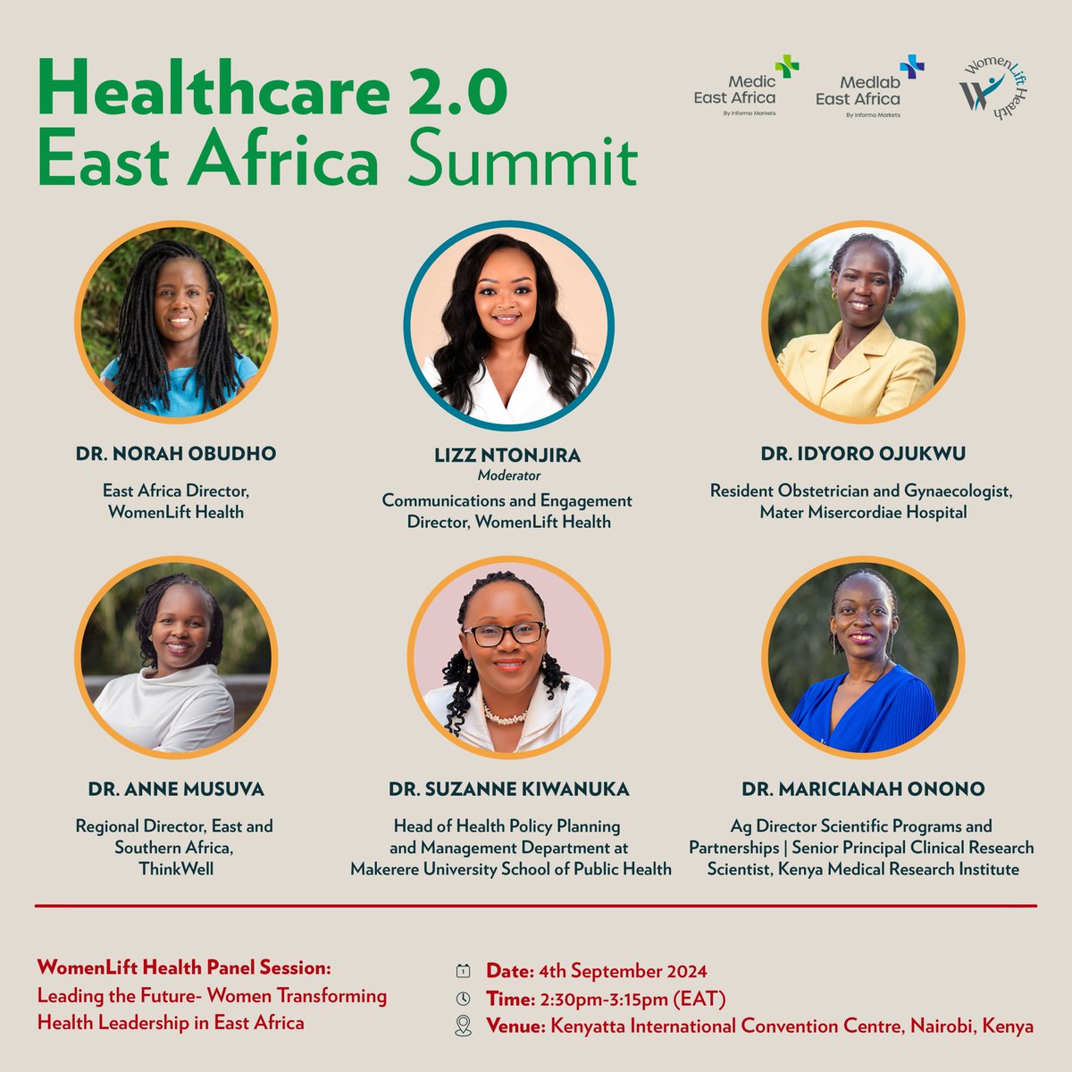 Dr Norah O. (@norahaoo) on Twitter photo Join <a href="/womenlifthealth/">WomenLift Health</a> and be part of the Healthcare East Africa 2.0 Summit, hosted by @MedicEastAfrica
On September 4, we’ll be hosting a panel session with insightful contributions from our East Africa alumnae. The conference is free to attend
Register: bit.ly/MEA24VisFB Join <a href="/womenlifthealth/">WomenLift Health</a> and be part of the Healthcare East Africa 2.0 Summit, hosted by @MedicEastAfrica
On September 4, we’ll be hosting a panel session with insightful contributions from our East Africa alumnae. The conference is free to attend
Register: bit.ly/MEA24VisFB