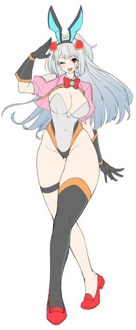 これは絵の練習ついでにデザインの調整を行ってたらなんかスタイルがよくなってたうちのクロノスホワイトちゃん 