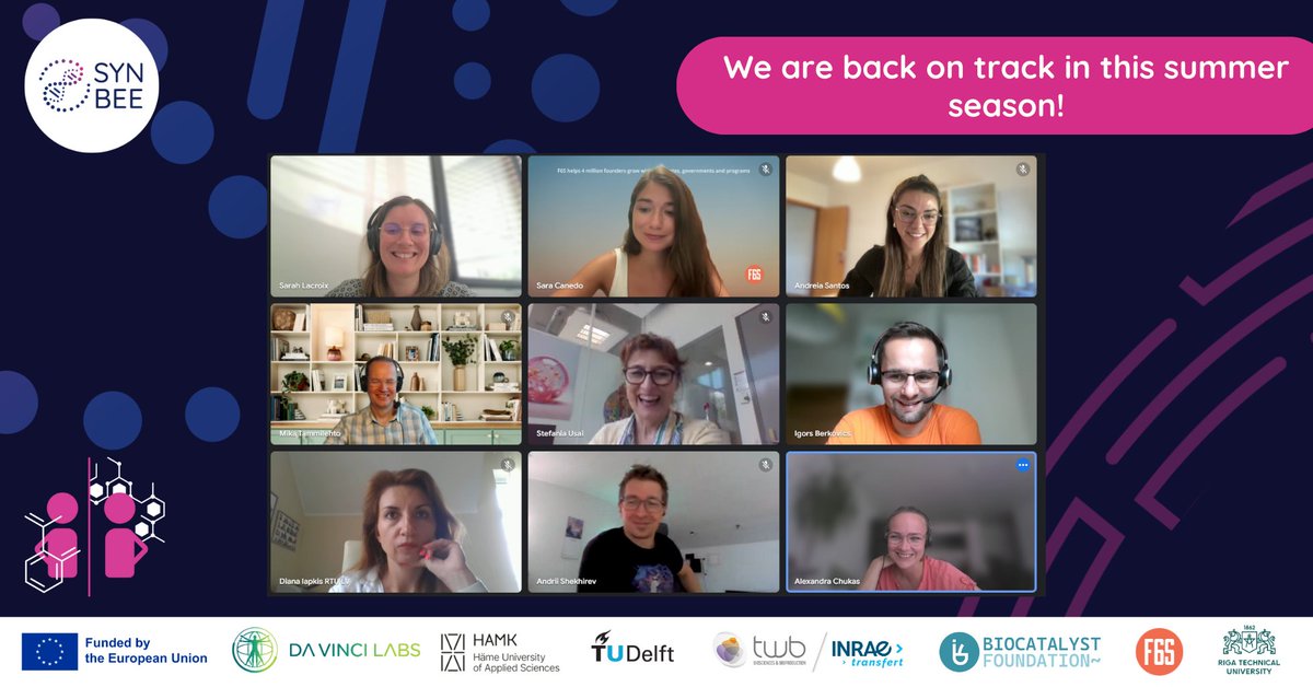 SYNBEE Summer Sessions: 🌿🌞 

We are excited to be all together in our summer SYNBEE meetings, where we have been diving into our latest updates, celebrating the progress and achievement we have made, and planning for the future!

Here’s to more innovation and collaboration.🙌