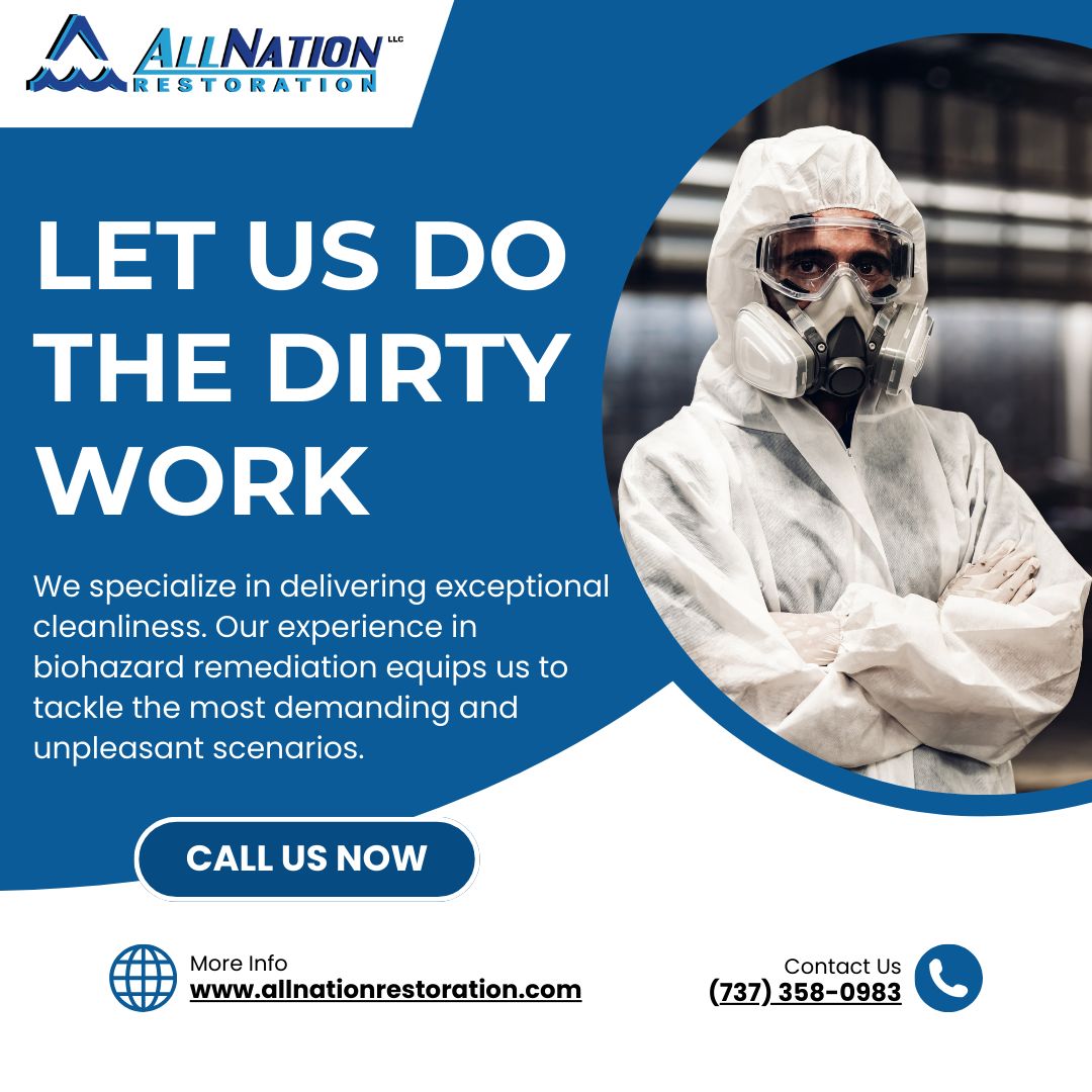 AllNationResto1's tweet image. Facing a biohazard mess? Don&apos;t panic. We specialize in restoring your space to its pre-incident condition. 

#biohazard #RestorationExperts #RecoveryProcess #expertrestoration #georgetowntx #atx #kyletx #austin #roundrocktx #budatx #leandertx #cedarparktx