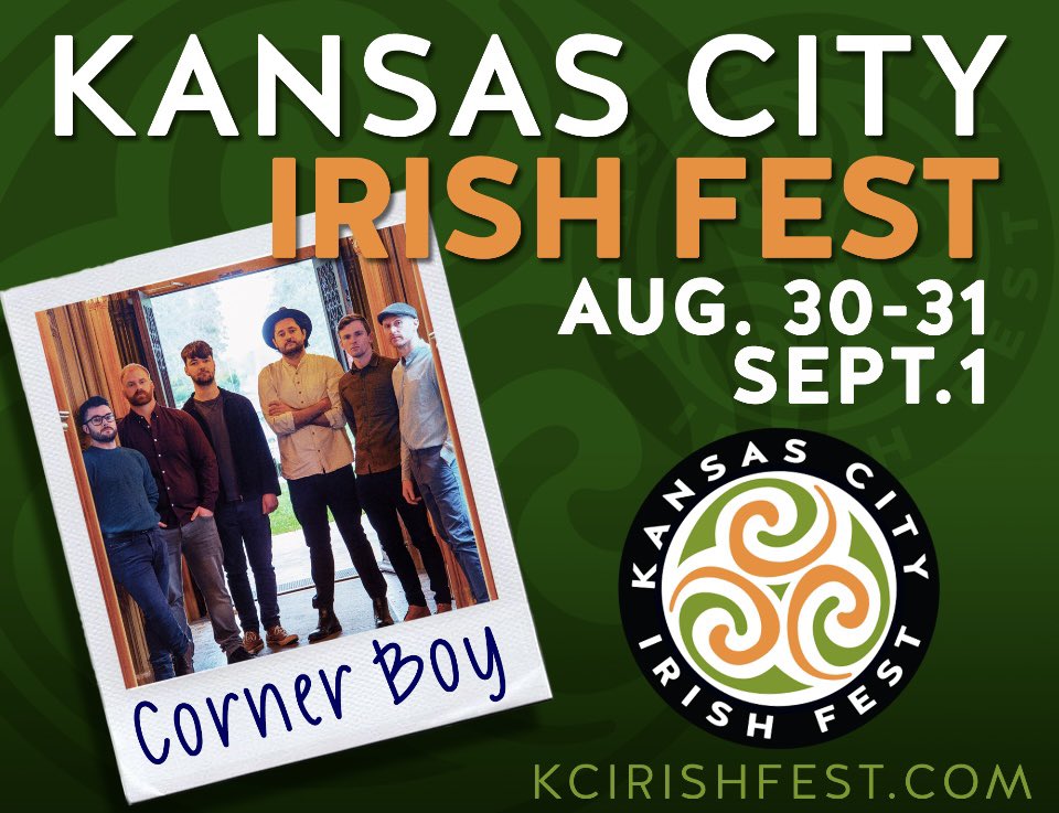 Corner Boy (@cornerboyirl) on Twitter photo Very excited to announce we will be making our way stateside at the end of August to perform at this year’s <a href="/KCIrishFest/">KCIrishFest</a> ☘️🇺🇸 Very excited to announce we will be making our way stateside at the end of August to perform at this year’s <a href="/KCIrishFest/">KCIrishFest</a> ☘️🇺🇸
