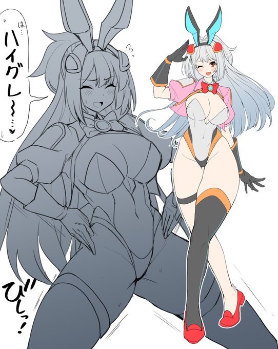 【ハイグレ】こういう感じで普段から角度キツめなコスチュームで活動してる変身ヒロインが、そのコスチュームのままハイグレポーズをとることを強いられてるやつ良いと思うんですよ。大事な衣装を恥ずかしいものとして辱められてる感じがして… 