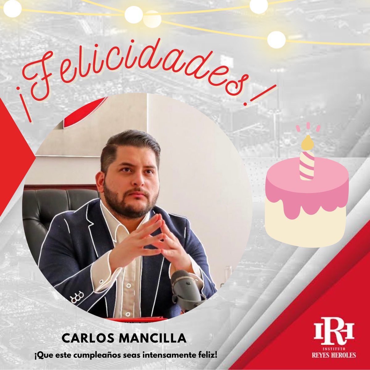 Felicitamos con aprecio a nuestro amigo Presidente de la <a href="/LaRedOficialMx/">RED JÓVENES ✖️MÉXICO</a> <a href="/CarlosGMancilla/">CarlosGM</a> desde Puebla te mandamos un fuerte abrazo y te deseamos lo mejor. #SomosRJXM #SomosReyesHeroles