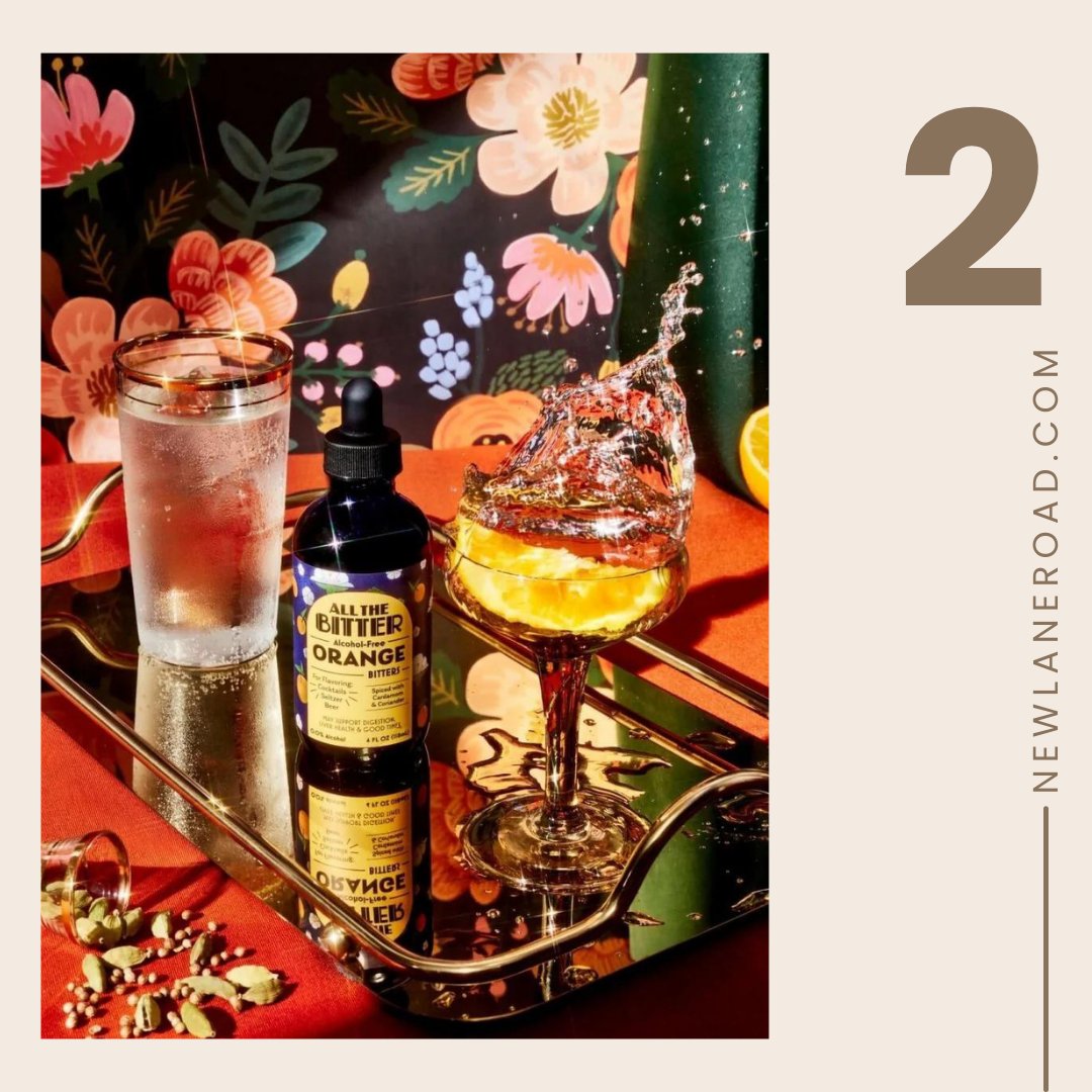 newlaneroad's tweet photo. Transform your cocktails with our natural alcohol-free bitters made from organic herbs like Ginger Root and  Lemon Balm. Not just for adding glorious flavor, they support digestion and liver health too. Discover the perfect blend of taste and wellness at https://t.co/hVpsUlKovP https://t.co/WtXNBNPNb6