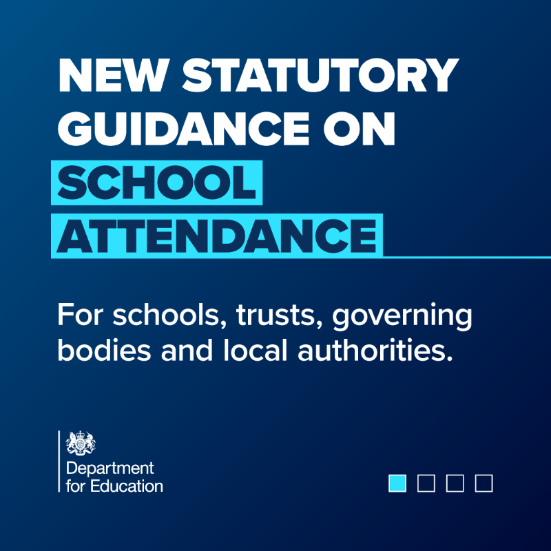 educationgovuk's tweet photo. Pupils don't just go to school to pass their exams, they also learn about the world around them, build social skills, friendships and gain a sense of belonging.

New statutory guidance, launching today, is tackling low school attendance.

 Find out more⬇️